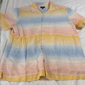 Stripped linen shirt